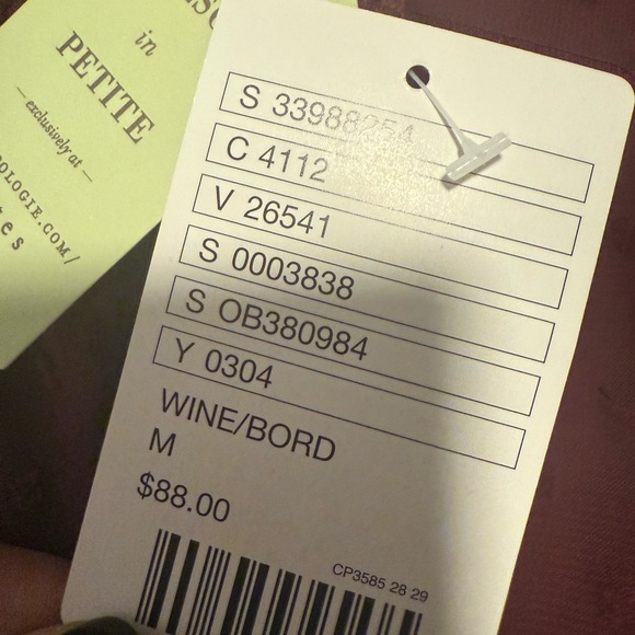 Meadow Rue Anthropologie Red Blouse with Mandarin Collar and 3/4 Sleeves - Picture 7 of 7